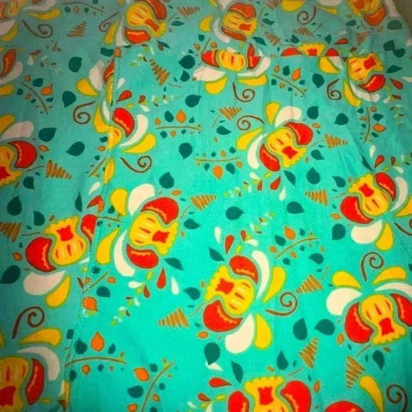 Lularoe TC2 mint green floral leggings.OG designer Patrick quality & fit! NWT - Picture 5 of 6